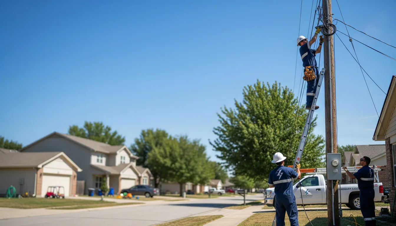 Residential electrician providing installation services in Verona, OH